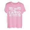 Herren Simple Apero Camping Geschenk Herren Urlaub Humor Papa Tee T-Shirt