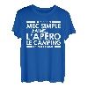 Herren Simple Apero Camping Geschenk Herren Urlaub Humor Papa Tee T-Shirt