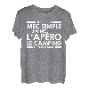 Herren Simple Apero Camping Geschenk Herren Urlaub Humor Papa Tee T-Shirt