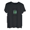 Klassische Hirsch-Lodge Montana Evergreen Tree Neuheit Art T-Shirt
