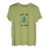 Klassische Hirsch-Lodge Montana Evergreen Tree Neuheit Art T-Shirt