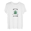 Klassische Hirsch-Lodge Montana Evergreen Tree Neuheit Art T-Shirt