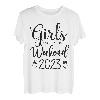 Mädchen Wochenende 2023 Niedliche Mädchen Wochenende Frauen Meeting Trip T-Shirt