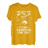 Herren Ich Bin Ein Einfacher Mann Ich Mag Camping Und Bier Bierfan T-Shirt