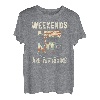 Adventure Weekends sind für Wandern, Camping, Trekking T-Shirt
