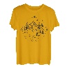 Zelten Fluss Berge Kompass Himmelsrichtungen Lagerfeuer T-Shirt
