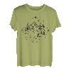 Zelten Fluss Berge Kompass Himmelsrichtungen Lagerfeuer T-Shirt