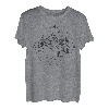 Zelten Fluss Berge Kompass Himmelsrichtungen Lagerfeuer T-Shirt