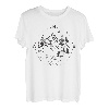 Zelten Fluss Berge Kompass Himmelsrichtungen Lagerfeuer T-Shirt