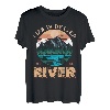 Das Leben ist besser am Fluss Angeln Camping Fisherman Camper T-Shirt