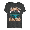 Das Leben ist besser am Fluss Angeln Camping Fisherman Camper T-Shirt