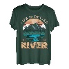 Das Leben ist besser am Fluss Angeln Camping Fisherman Camper T-Shirt