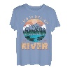 Das Leben ist besser am Fluss Angeln Camping Fisherman Camper T-Shirt