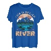 Das Leben ist besser am Fluss Angeln Camping Fisherman Camper T-Shirt