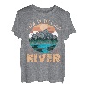 Das Leben ist besser am Fluss Angeln Camping Fisherman Camper T-Shirt