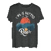 Life Is Better at The River Camping River Floating Zitat T-Shirt