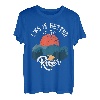 Life Is Better at The River Camping River Floating Zitat T-Shirt
