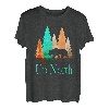 Rustikale Wildnis - Up North With Bear and Trees T-Shirt