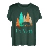 Rustikale Wildnis - Up North With Bear and Trees T-Shirt