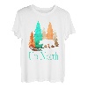 Rustikale Wildnis - Up North With Bear and Trees T-Shirt