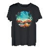 Lustiges T-Shirt für Camping, Wandern, Geschenk, Happy Camper T-Shirt