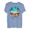 Lustiges T-Shirt für Camping, Wandern, Geschenk, Happy Camper T-Shirt
