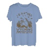 Vintage Ich wäre lieber in Wyoming Wandering Camping Trip T-Shirt