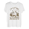 Vintage Ich wäre lieber in Wyoming Wandering Camping Trip T-Shirt