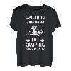 Bildung ist wichtig, aber Camping ist wichtig, Retro-Wohnmobil T-Shirt
