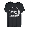 Vintage und Retro Berge und Kaktus Arizona T-Shirt