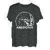 Vintage und Retro Berge und Kaktus Arizona T-Shirt