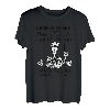Camper Queen Trinkender Kaffee-Skelett Unordentlicher Dutt Camper Liebhaber T-Shirt