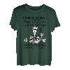 Camper Queen Trinkender Kaffee-Skelett Unordentlicher Dutt Camper Liebhaber T-Shirt