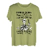 Camper Queen Trinkender Kaffee-Skelett Unordentlicher Dutt Camper Liebhaber T-Shirt