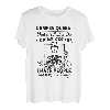 Camper Queen Trinkender Kaffee-Skelett Unordentlicher Dutt Camper Liebhaber T-Shirt