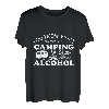 Rhymes with Camping Alcohol Frau Campingplatz Zelt Wohnwagen T-Shirt