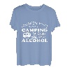 Rhymes with Camping Alcohol Frau Campingplatz Zelt Wohnwagen T-Shirt