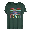 Bigfoot Retro Vintage bunte Farbstriche T-Shirt