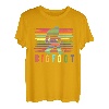Bigfoot Retro Vintage bunte Farbstriche T-Shirt