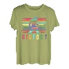 Bigfoot Retro Vintage bunte Farbstriche T-Shirt