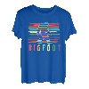Bigfoot Retro Vintage bunte Farbstriche T-Shirt