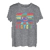 Bigfoot Retro Vintage bunte Farbstriche T-Shirt