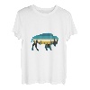 Bison American Animal Buffalo Vintage National Park Souvenir T-Shirt