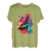 Animal Wolf Abstrakt Wolf Lover Wölfe Pop Art Heulender Wolf T-Shirt