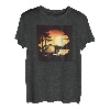 Camping im Freien im Wald, Sonnenuntergang See T-Shirt