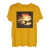Camping im Freien im Wald, Sonnenuntergang See T-Shirt