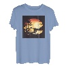 Camping im Freien im Wald, Sonnenuntergang See T-Shirt