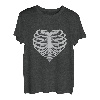 Skelett Herz Destroy Lonely Fashion Grafik Design T-Shirt