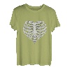 Skelett Herz Destroy Lonely Fashion Grafik Design T-Shirt