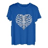 Skelett Herz Destroy Lonely Fashion Grafik Design T-Shirt